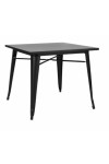 Stół Paris 80x80 cm czarny - Intesi