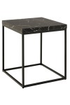 Stolik Barossa 40x40cm czarny marmur - ACTONA