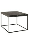 Stolik Barossa 60x60cm czarny marmur - ACTONA