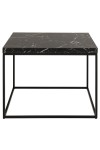 Stolik Barossa 60x60cm czarny marmur - ACTONA