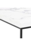 Stolik Barossa 60x60cm biały marmur - ACTONA