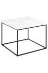 Stolik Barossa 60x60cm biały marmur - ACTONA