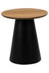 Stolik Soli 45cm dąb/czarny - ACTONA