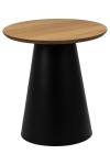 Stolik Soli 45cm dąb/czarny - ACTONA