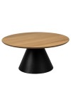 Stolik Soli 85cm dąb/czarny - ACTONA