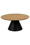 Stolik Soli 85cm dąb/czarny - ACTONA
