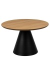 Stolik Soli 65cm dąb/czarny - ACTONA