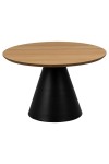 Stolik Soli 65cm dąb/czarny - ACTONA