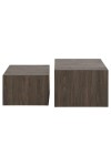 Zestaw 2 stolików kawowych Dice dymiony jesion - ACTONA