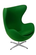 Fotel Jajo zielony kaszmir 20 Premium - d2design
