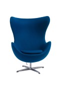 Fotel Jajo niebieski kaszmir 23 Premium - d2design