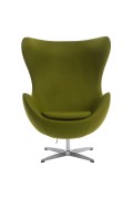 Fotel Jajo kaszmir zielony jasny 40 Premium - d2design