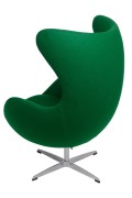Fotel Jajo kaszmir zielony ciemny 45 Pre mium - d2design