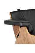 Fotel Vip czarny/walnut/standard base TP - d2design