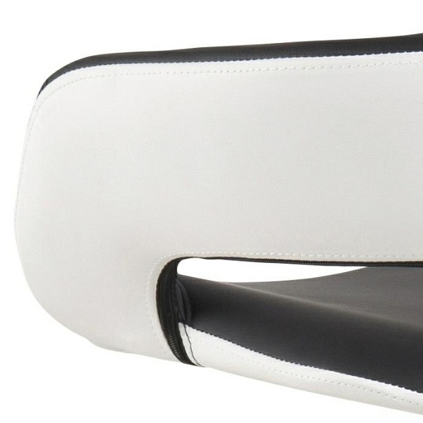 Stołek barowy Grace biały/czarny - ACTONA