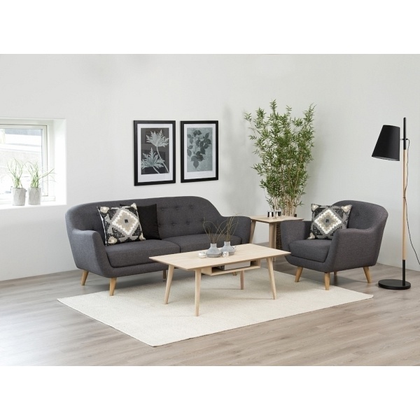 Stolik kawowy Century bielony dąb - ACTONA