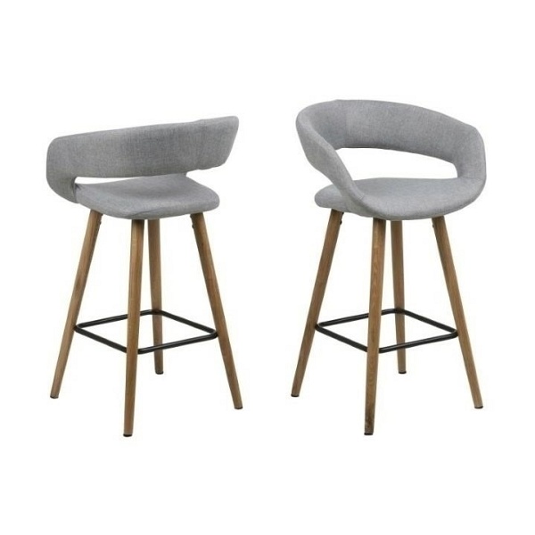 Stołek barowy Grace low light grey - ACTONA