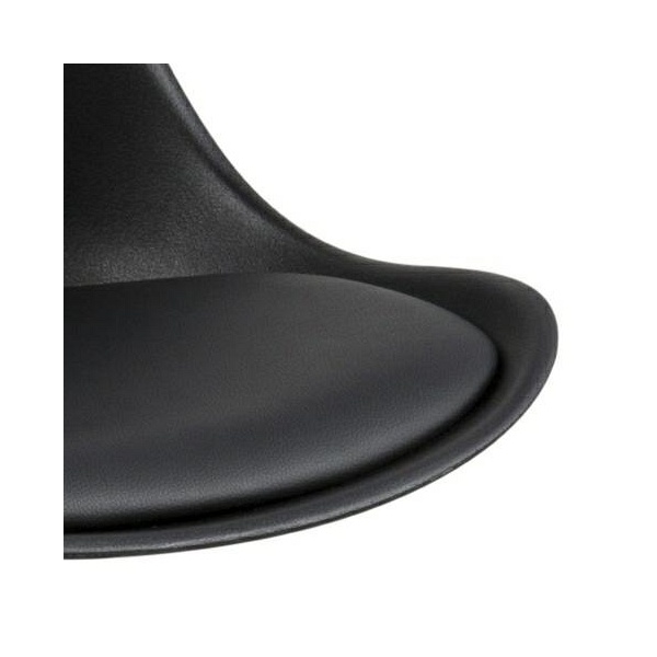 Stołek barowy Dima czarny wood - ACTONA