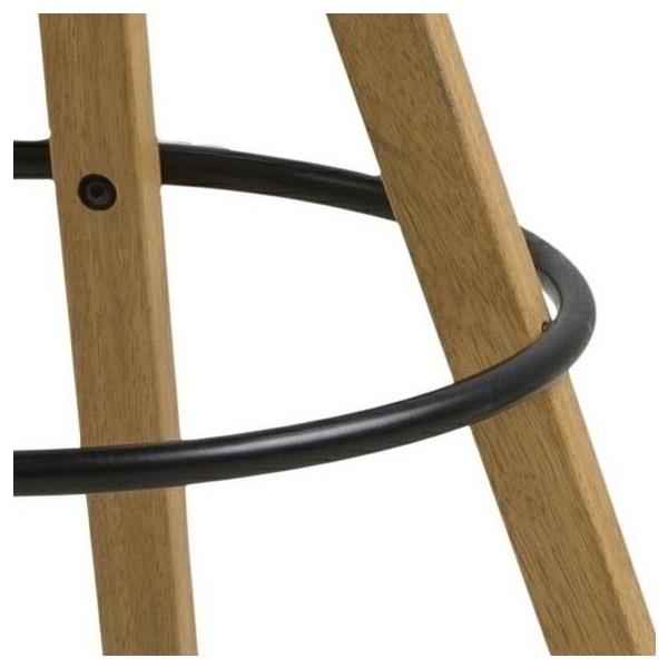 Stołek barowy Dima czarny wood - ACTONA