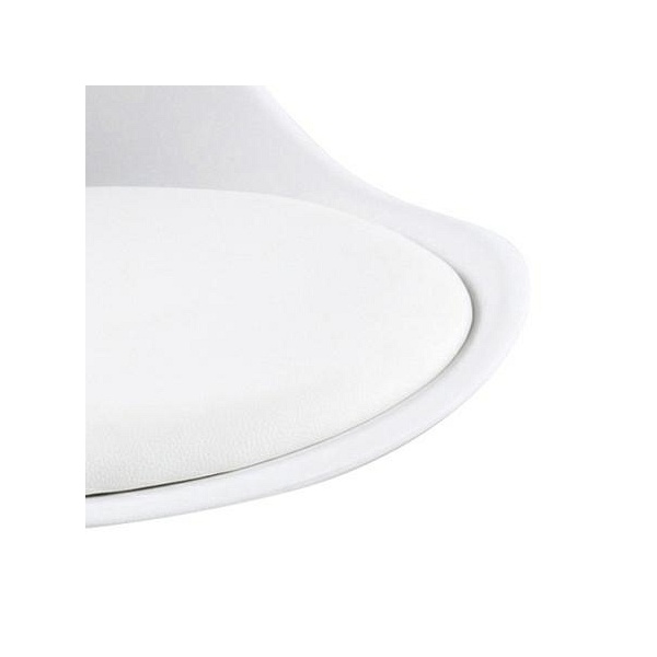 Stołek barowy Dima biały wood - ACTONA