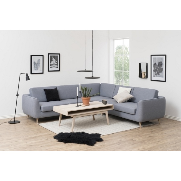 Stolik kawowy Marte bielony dąb - ACTONA