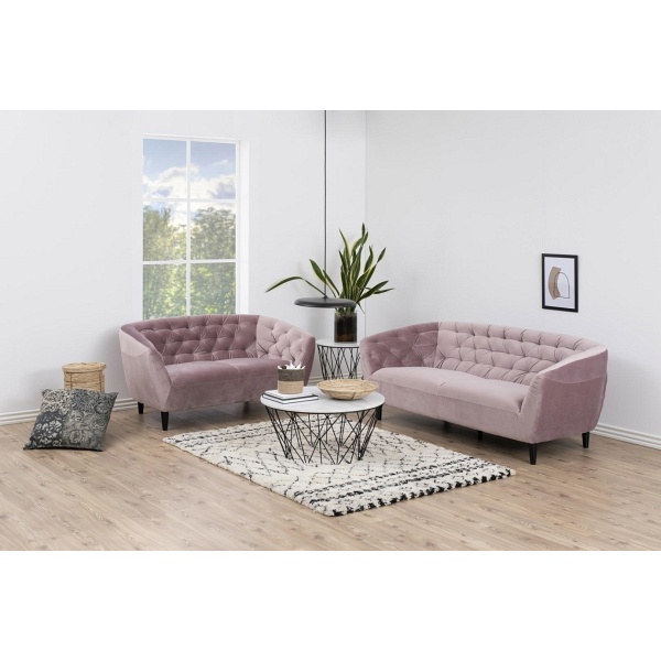 Sofa 3osobowa Ria Velvet dusty rose - ACTONA