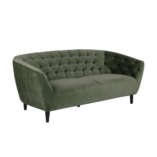 Sofa 3osobowa Ria Velvet forest green - ACTONA