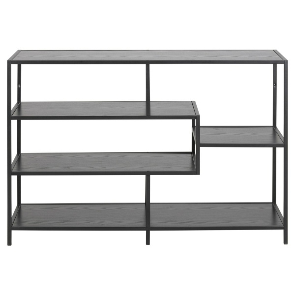 Regał Seaford V czarny - ACTONA