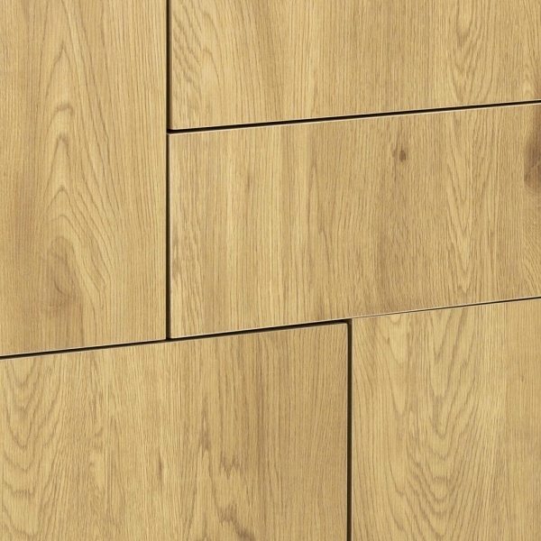 Komoda Seaford III czarna dąb naturalny - ACTONA