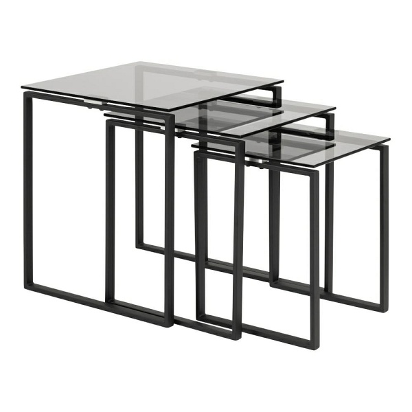 Zestaw stolików Katrine szary - ACTONA