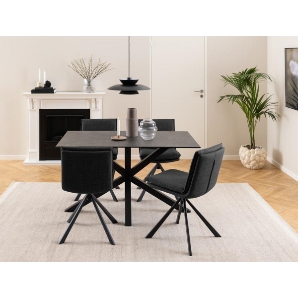 Krzesło Flynn szary ciemny - ACTONA