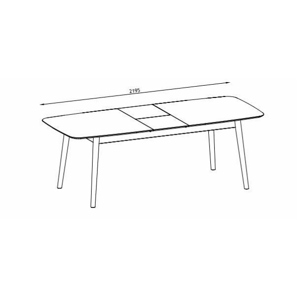 Stół Montreux orzech - ACTONA