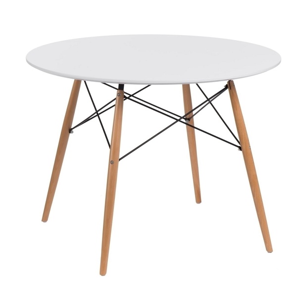 Stół DTW 100 cm, blat biały - Intesi