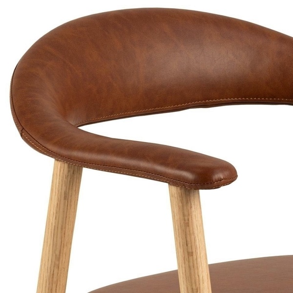 Krzesło Addi brandy PU - ACTONA