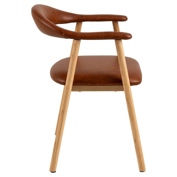 Krzesło Addi brandy PU - ACTONA