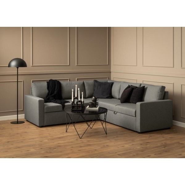 Stolik kawowy Halstow czarny - ACTONA