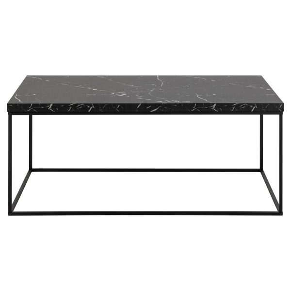 Stolik Barossa 110x55cm czarny marmur - ACTONA
