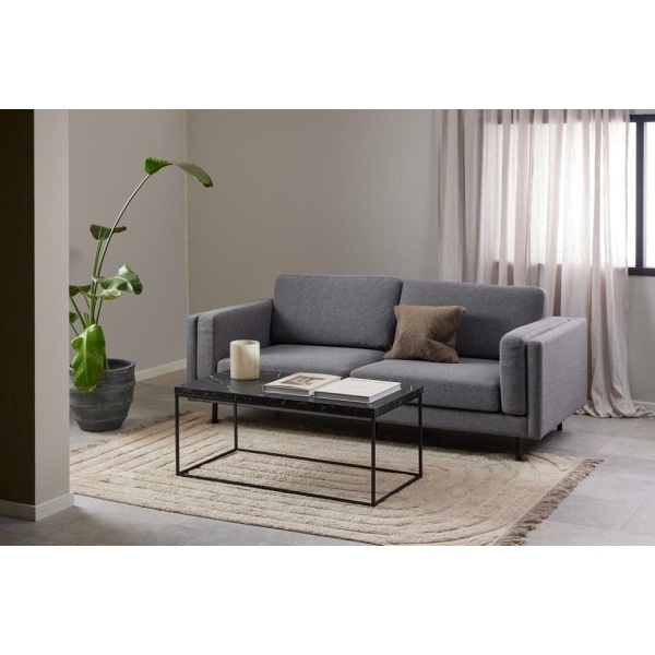 Stolik Barossa 110x55cm czarny marmur - ACTONA