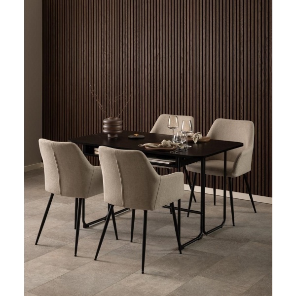 Stół/ konsola Darlington czarny - ACTONA