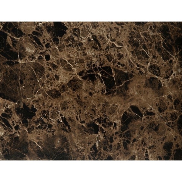 Zestaw 2 stolików Dice okrągłe marmur brązowy - ACTONA