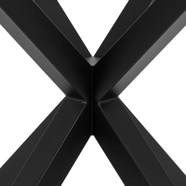 Stół Heaven 119 cm okragły czarny/ transparentny - ACTONA