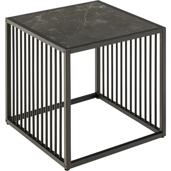 Stolik kawowy Strington 40x40cm marmur czarny - ACTONA