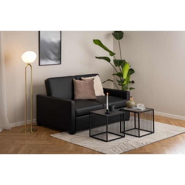 Stolik kawowy Strington 40x40cm marmur czarny - ACTONA