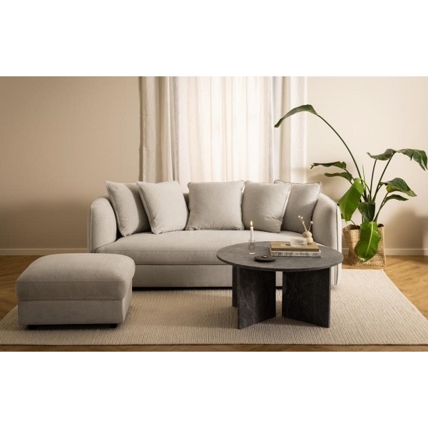 Stolik kawowy Vega okrągły brązowy - ACTONA