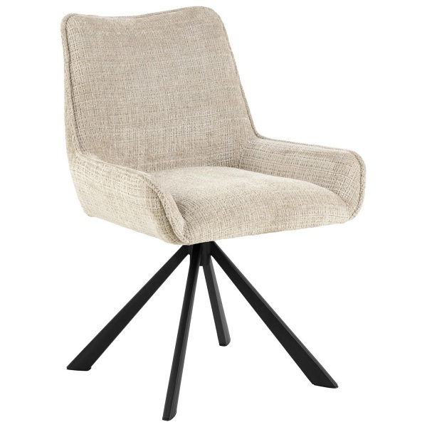 Krzesło Eddie obrotowe beżowe Juto 4 - ACTONA