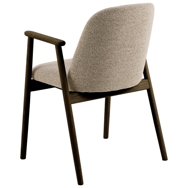 Krzesło Leo beżowe/ dąb dymiony Monza 60 - ACTONA