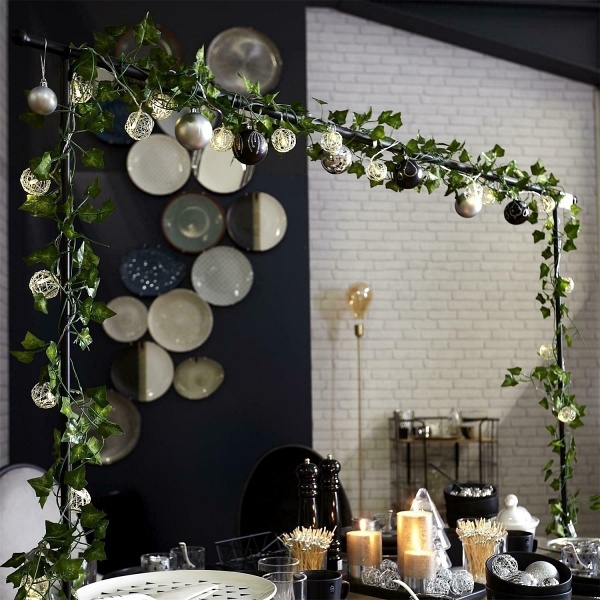 Drążek do dekoracji stołu BRO czarny - Intesi