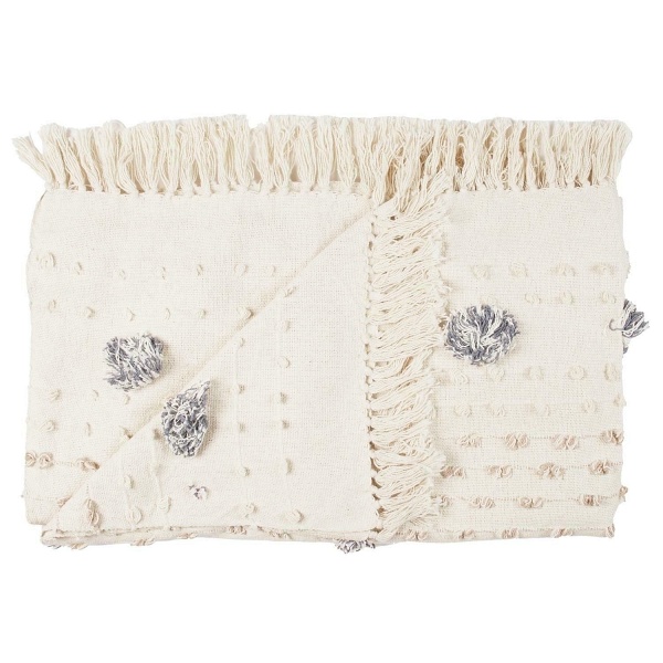 Koc/ Pled Tuffo 125x150cm kremowy - Intesi