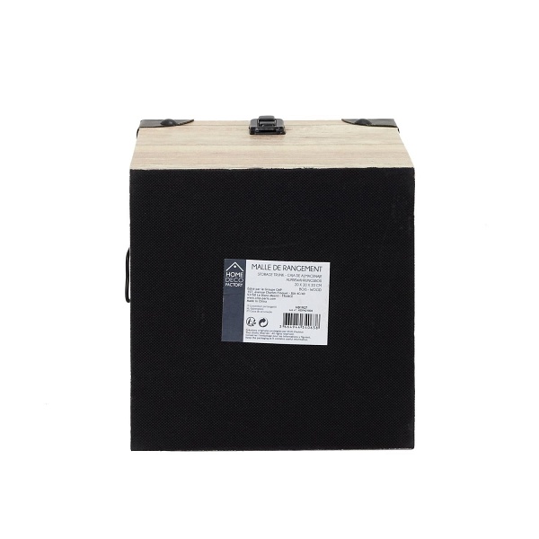 Zestaw 3 skrzynek do przechowywania z efektem drewna - Intesi