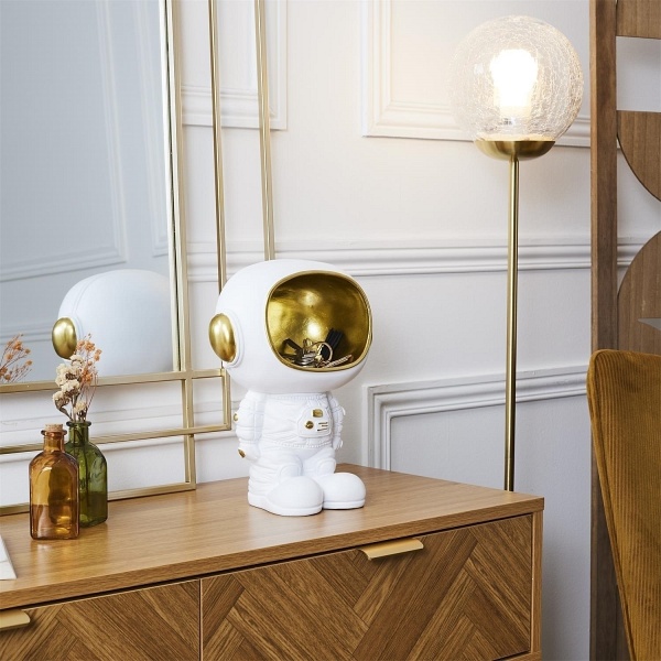 Figurka Astronauta z funkcją przechowywania biała/złota - Intesi